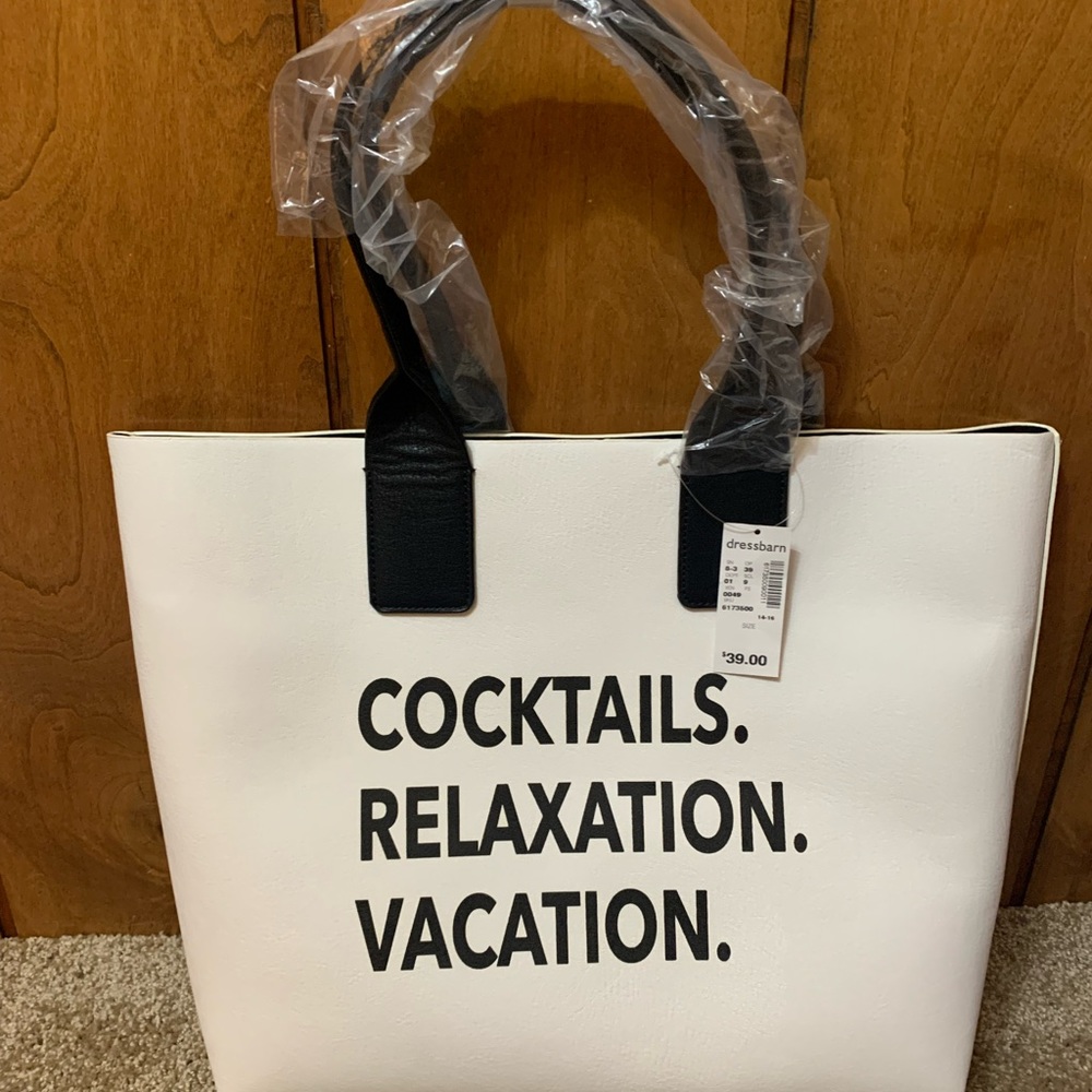 Vacation Bag “Cocktails. Relaxation. Vacation.”